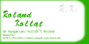 roland kollat business card
